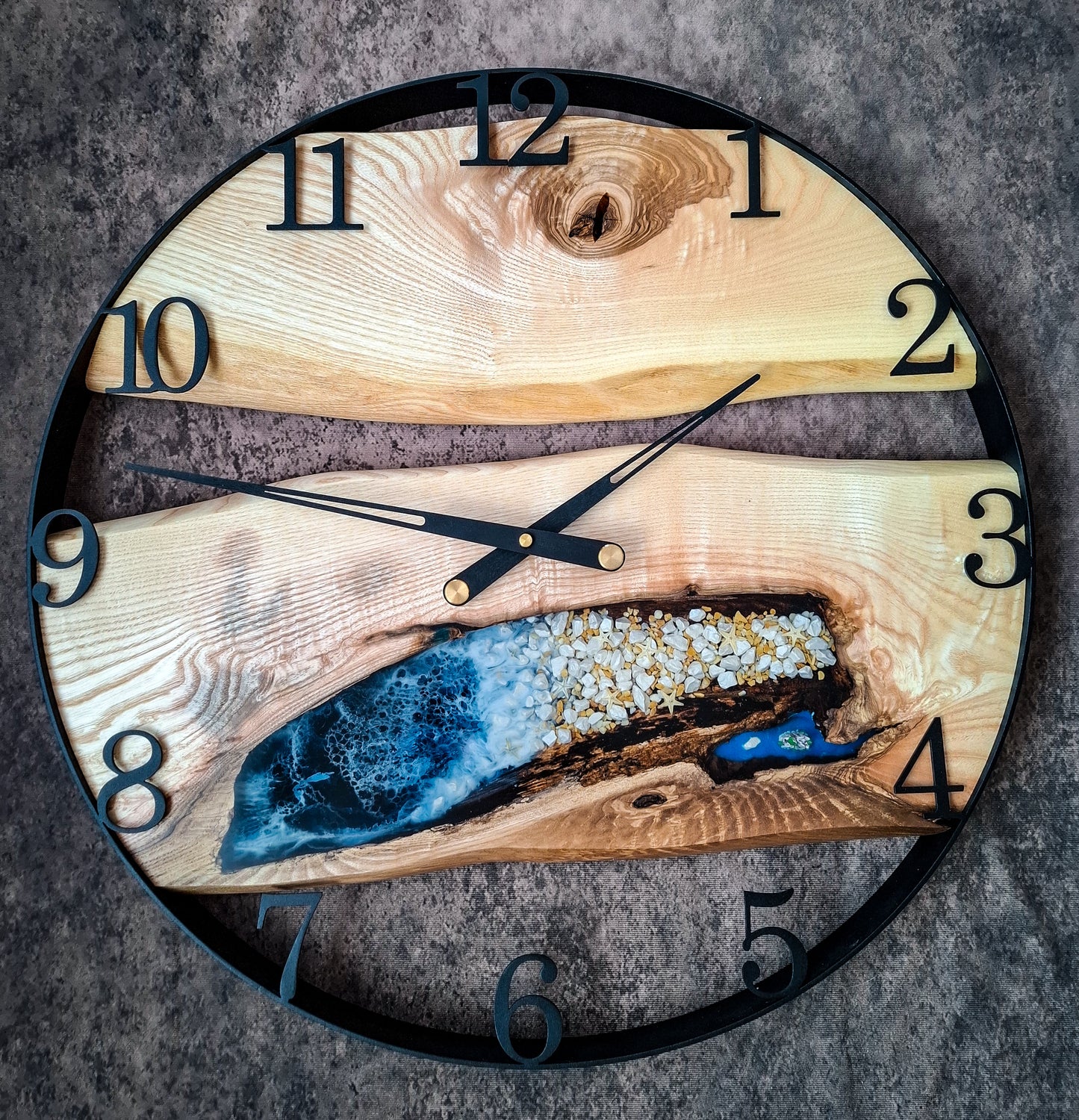 Handgemachte Designer Uhr mit Strand-Effekt