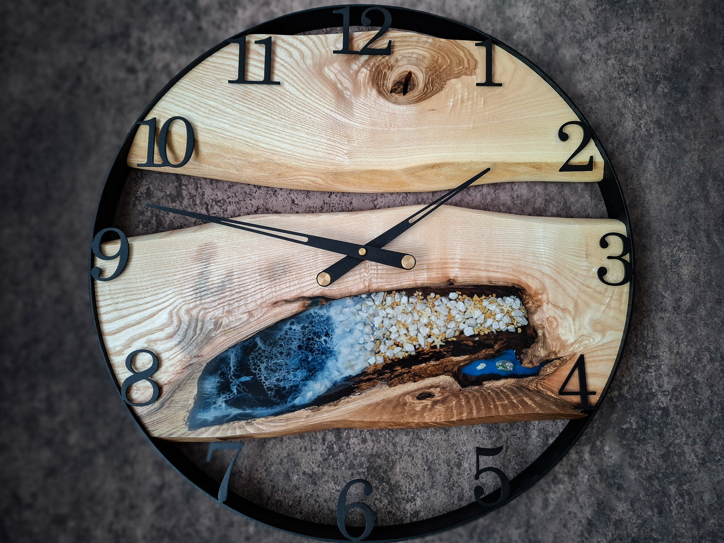 Handgemachte Designer Uhr mit Strand-Effekt