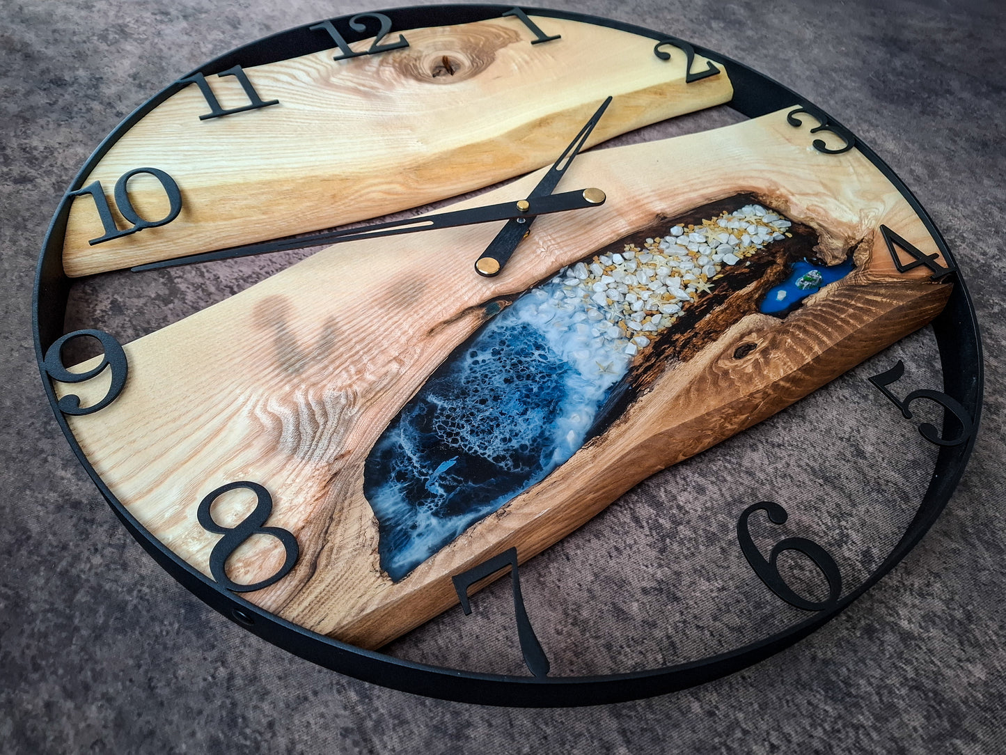 Handgemachte Designer Uhr mit Strand-Effekt